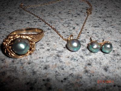 natural abalone pearl jewelry set 21474729 Radiate in Pearl in your wedding day 