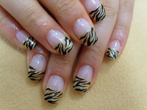 zebra nail art Learn to Decorate Your Nails