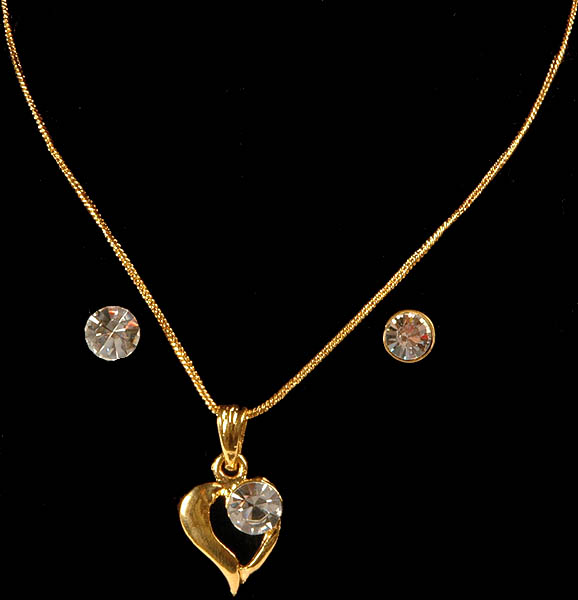 valentine necklace with earrings jrn67 New Valentine necklaces for lovers