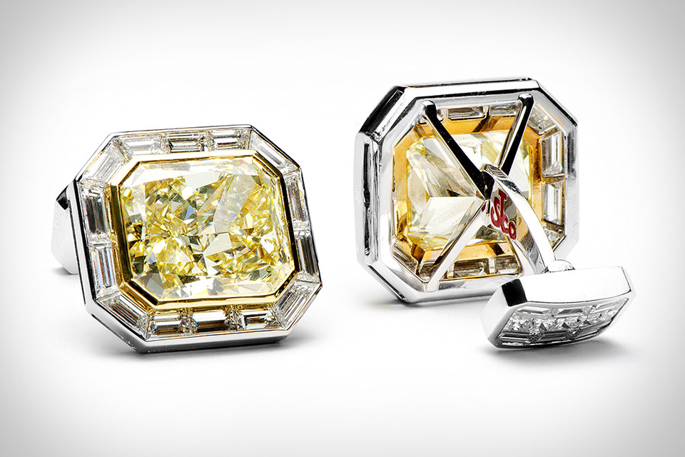 jacob canary diamond cufflinks xl How the groom chooses the Cufflinks ?