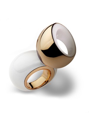 vhernier pirouette rose gold ring profile Formations of the luxury wedding rings 2014