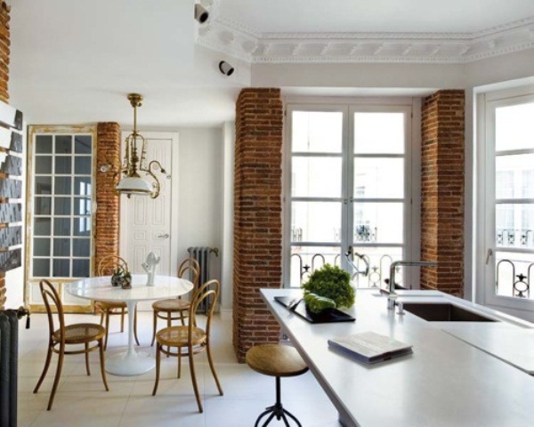 stylish kitchens with brick walls and ceilings 55 Elegant ideas for stylish kitchen