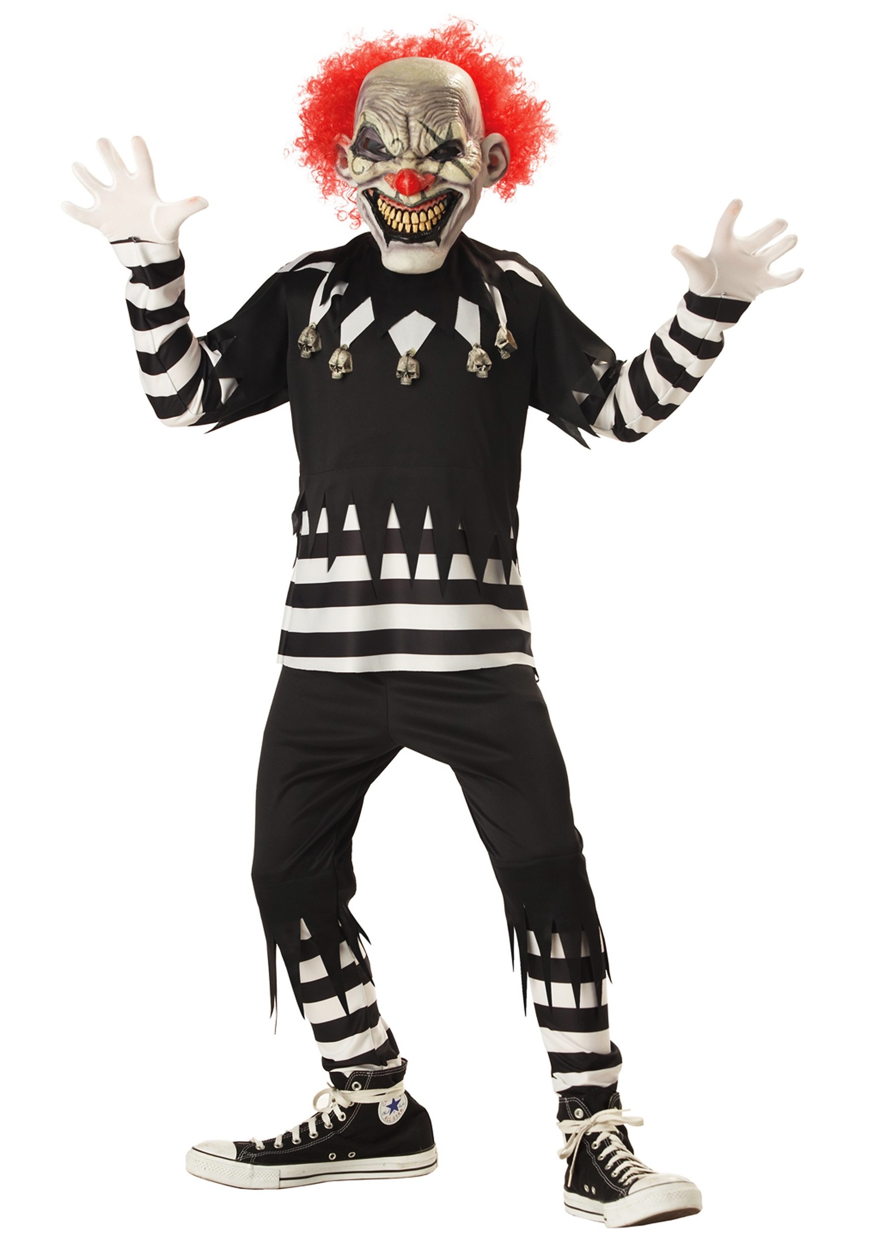 kids psycho clown costume Halloween Kids Costumes ghost