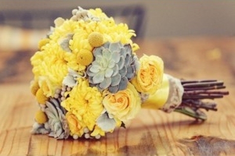 Ideas for yellow, white and gray wedding themes Ideas for yellow, white and gray wedding themes
