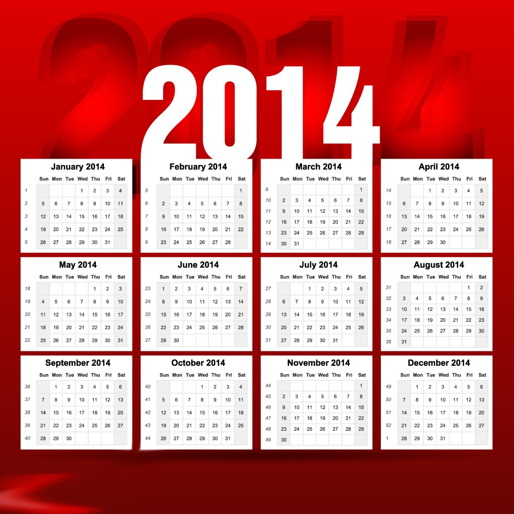 2014 Calendar Happy New Year 8 New year 2014 calendar