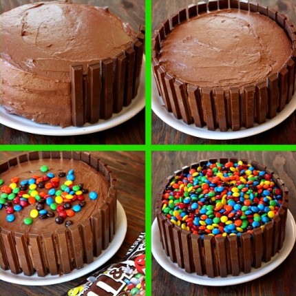 gateau Kit Kat 22 Beautiful birthday desserts by easy steps 