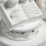Elegant wedding bible cakes