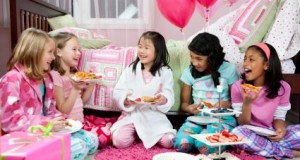 Making a slumber party for preteen girls