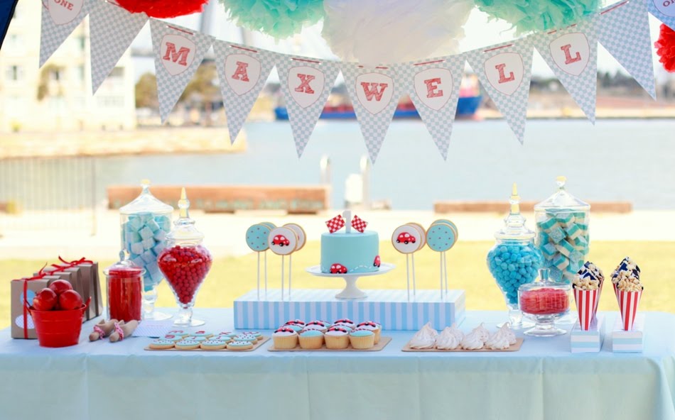 red blue race car first birthday party Ideas to make your babys birthday amazing