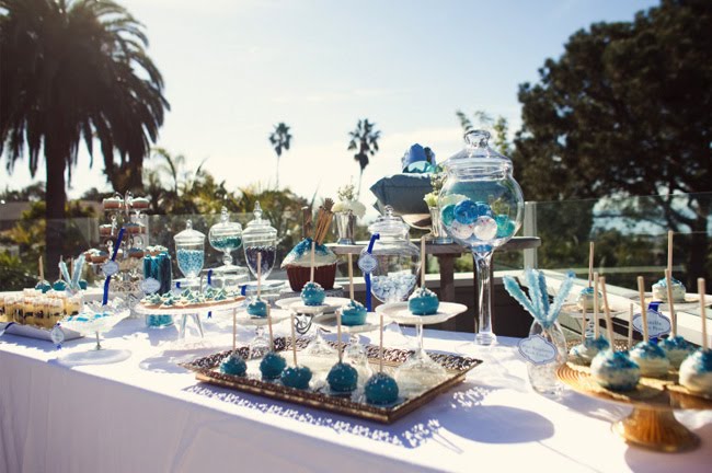 royal bridal shower 01 Hot winter wedding colors combinations: Blue and white or silver