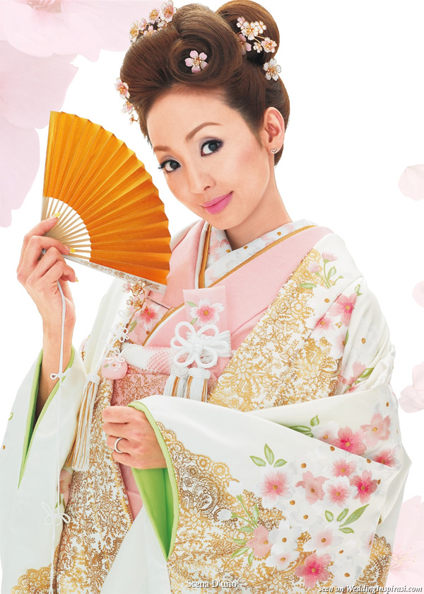 scena uno wedding kimono Japanese Wedding Kimono style 2014