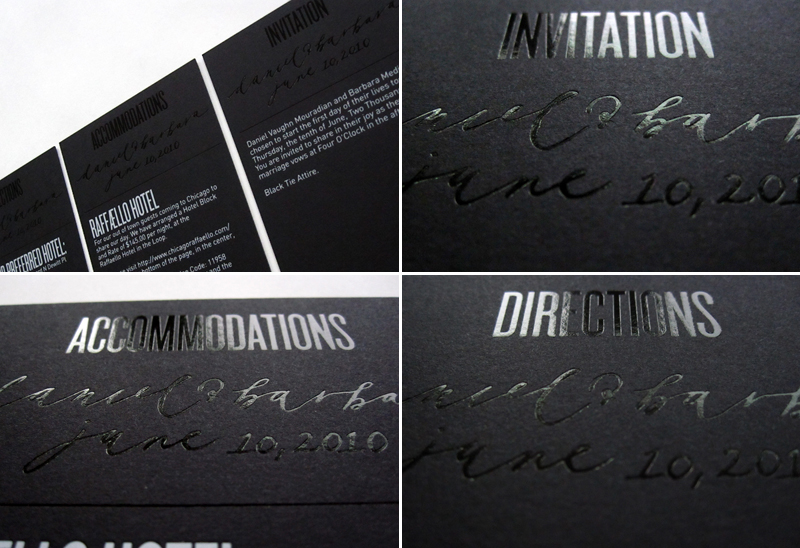 Black White Modern Wedding Invitations Detail Tips when choosing your wedding invitation