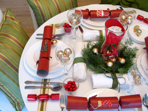 christmas decorations table setting Table and home Christmas decorating ideas 2014