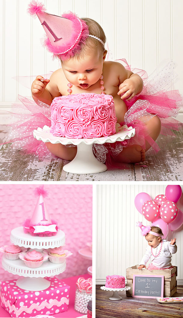 prettypinpinkcollage1B Ideas to make your babys birthday amazing