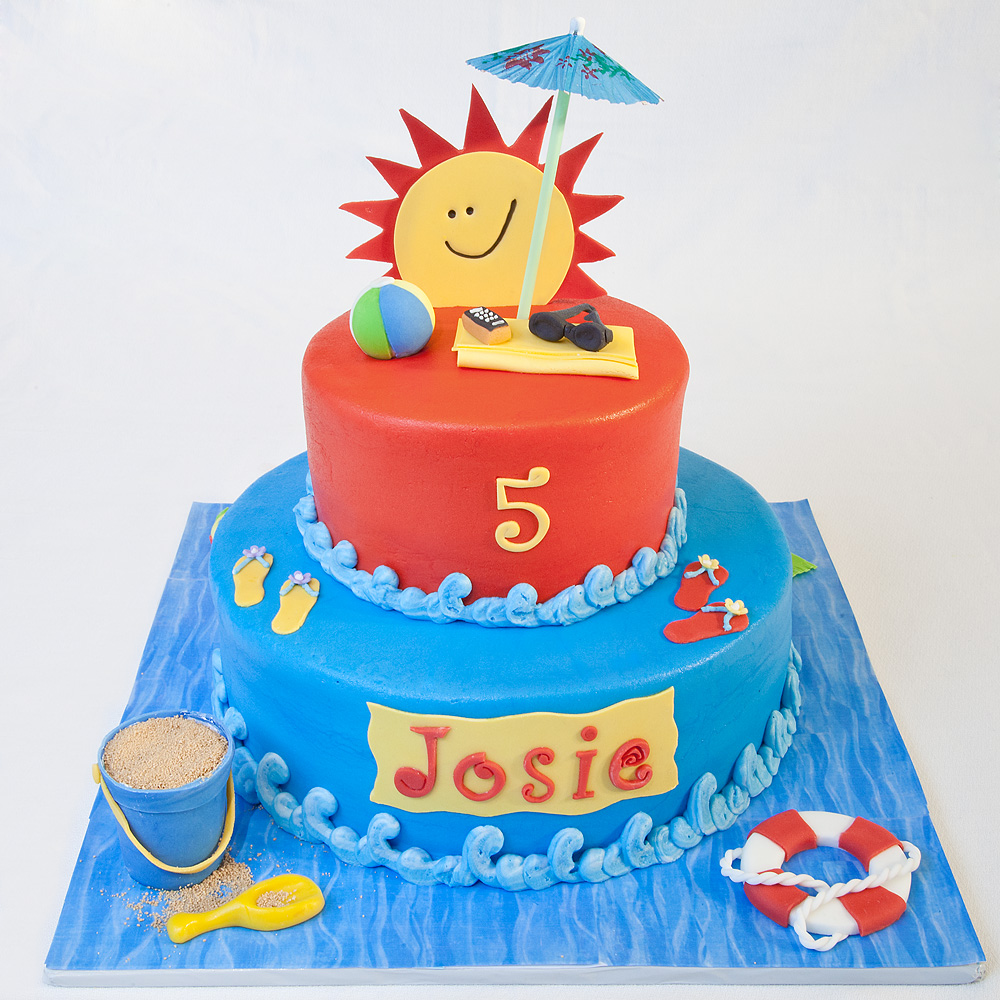 FUN IN THE SUN BIRTHDAY 5217 for WEBSITE New 5 st birthday cakes Ideas