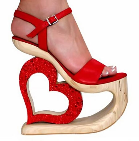 valentines day shoes 15 Red high heels for valentine night 2014 