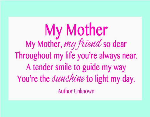 Great poems for mother day 2014 short mothers day poems 2 Great poems for mother day 2014