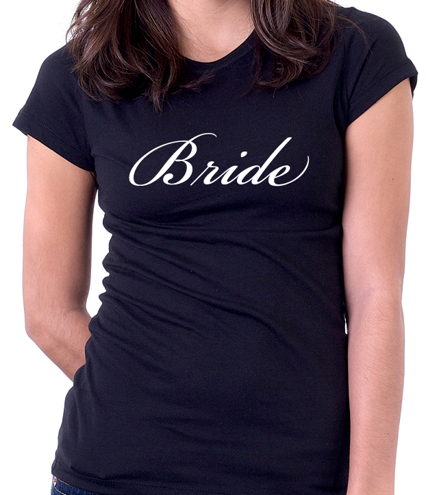 black women Bride white Stylish bridal t shirts designs ideas 2014