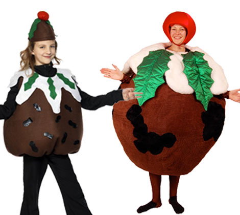 pudding costume Dress up for Christmas holiday 2014