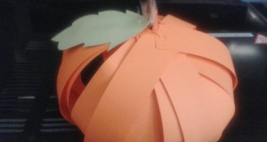 How to make a paper basket for Halloween