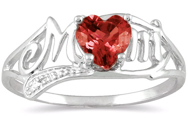 Garnet Heart Mons Ring Unique gifts ideas for your mom in mother`s day 2014