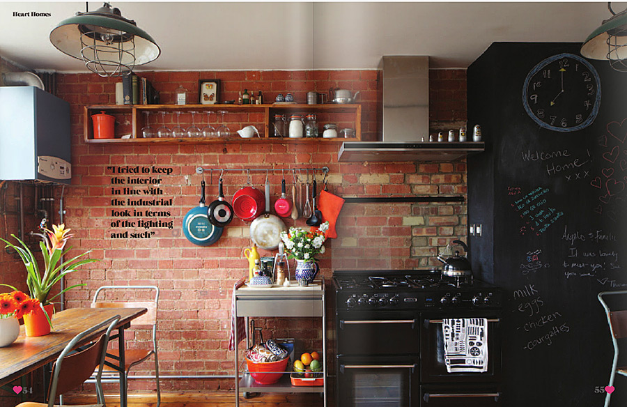 Adorable and Modern Kitchen with brick wall design Elegant ideas for stylish kitchen