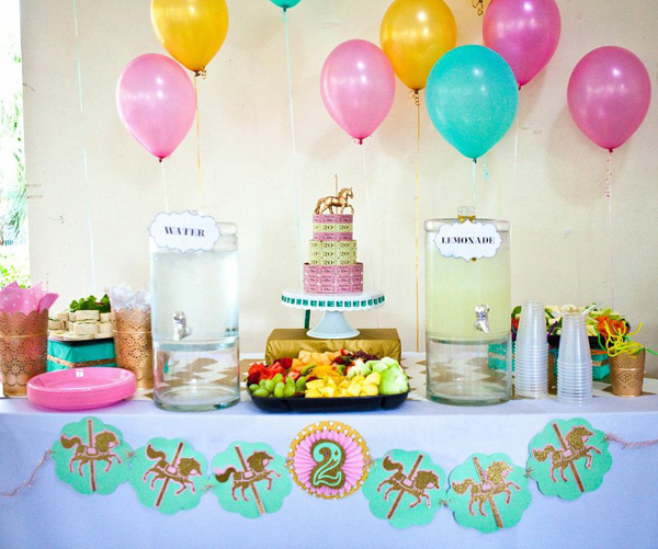 Cupcakes and Carousels 2nd Birthday Party Via Karas Party Ideas KarasPartyIdeas 153 A memorable kids birthday party ideas