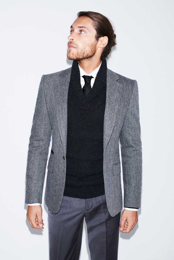 Zara Man grey suits 2013 Graduation Outfits design for Men