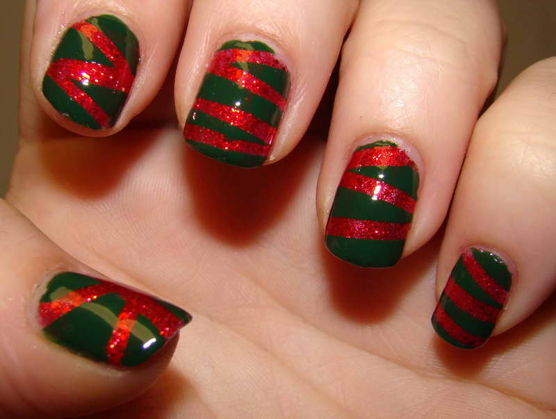 Christmas Nail Art Designs With Green Base Color New ideas for christmas nail art 2014
