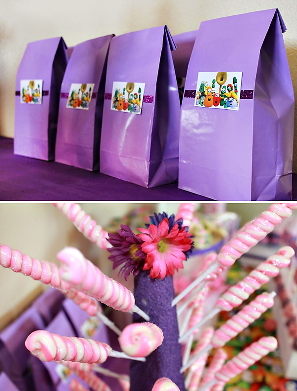 pink lollipops How to make a pink and purple party for girls age 5