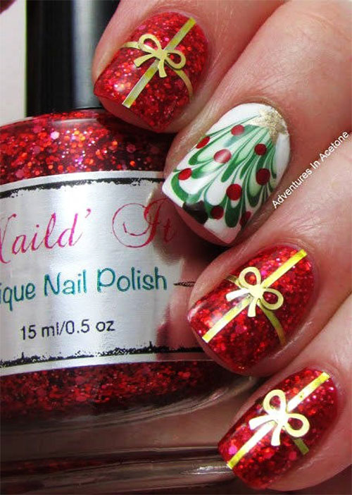 Amazing Collection Of Christmas Nail Art Designs Ideas 2013 2014 1 Awesome christmas nail art ideas 2014