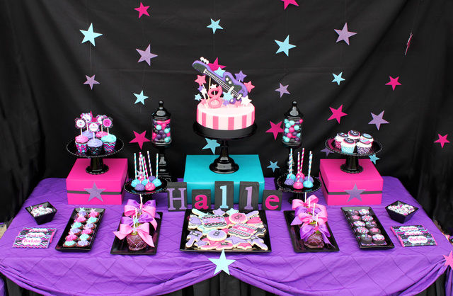 Pink and purple rock star party How to make a pink and purple party for girls age 5