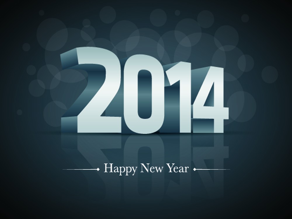 3D Happy New Year 2014 Wallpapers 10 Amazing 2014 new year hd wallpapers 