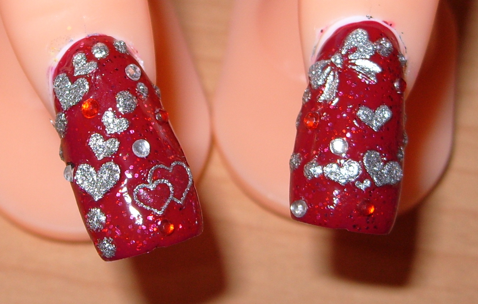 heart nail art 4 Best Nail Designs for valentine 2014