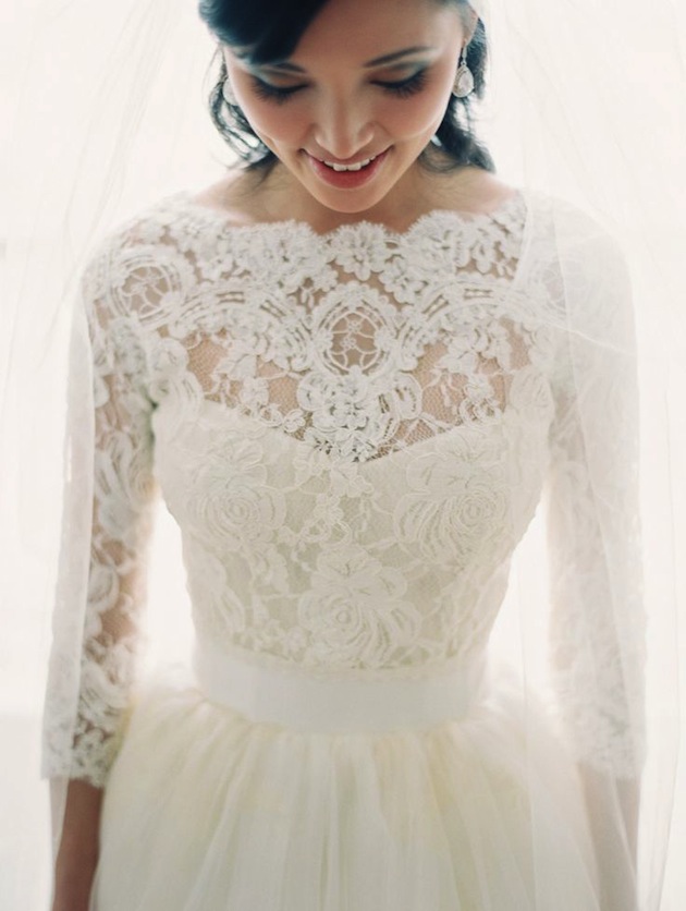 lace sleeve wedding dress Bridal Musings 17 Ersa Atelier Wedding Dresses 2014  
