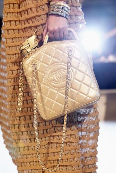 chanel gold quilted petrol handbag cruise 2014 2015 collection Handbags and bangles Chanel cruise 2015