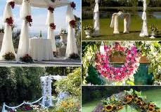 Simple wedding arch decorations ideas