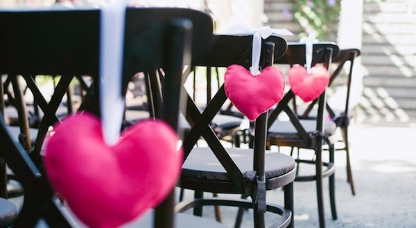 Wedding decoration on Valentine’s Day