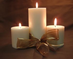 710 New decoration ideas by ribbon candles 