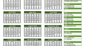 12 Holiday calendar wallpapers 2015