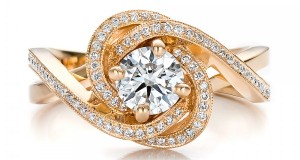 Fantastic gold engagement rings design 2014