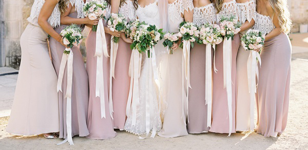 Pastel Pink Bridesmaids Dresses 11 2 Being one of the elegant bridesmaids 