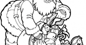 Christmas Santa coloring pages 2015