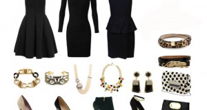 Black dresses with accessories collections 2014