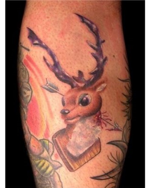 Tatuaje reno thumb 6 Top Christmas tattoos decorations