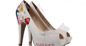 funny wedding shoes designs for brides 2015