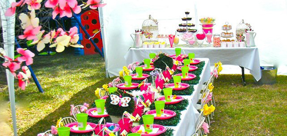 banner butterfly Creative birthday table decorations for kids
