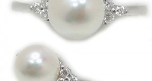 stylish pearl rings for bride 2014