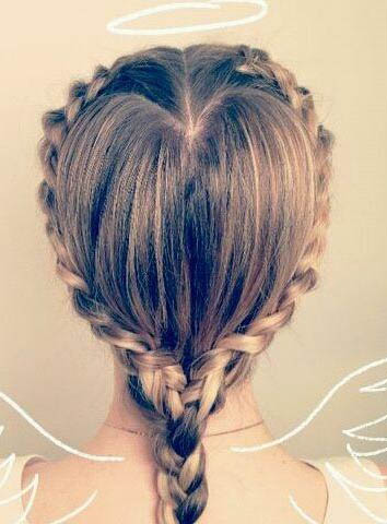 e12 Smooth hairstyle with valentine`s day  touch 