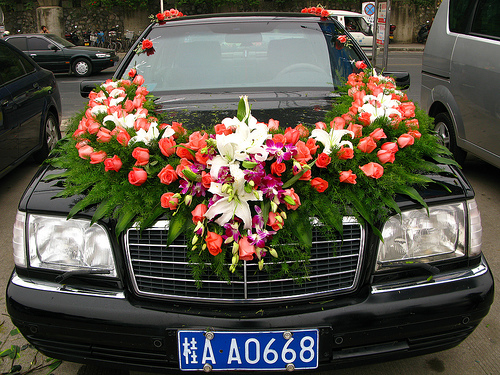 events1174 Modern Decorations for wedding car 2014